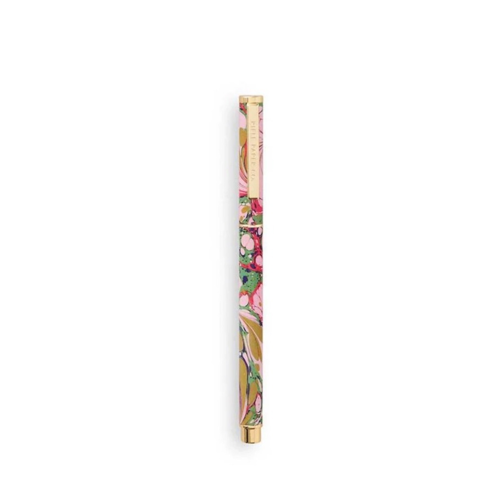 Set: Rifle Paper Co Metal Rollerball Pen + Gartner Studios Nightly Notes Journal